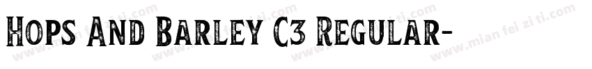 Hops And Barley C3 Regular字体转换